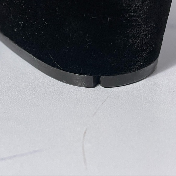 Bruno Magli Black Velvet Heeled Loafer Size 8.5 - Picture 10 of 14